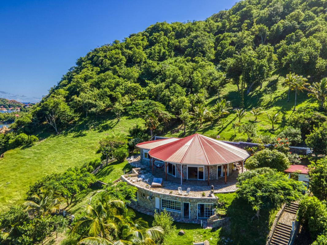 Location villa vue mer aux Saintes Guadeloupe-vue du ciel-11